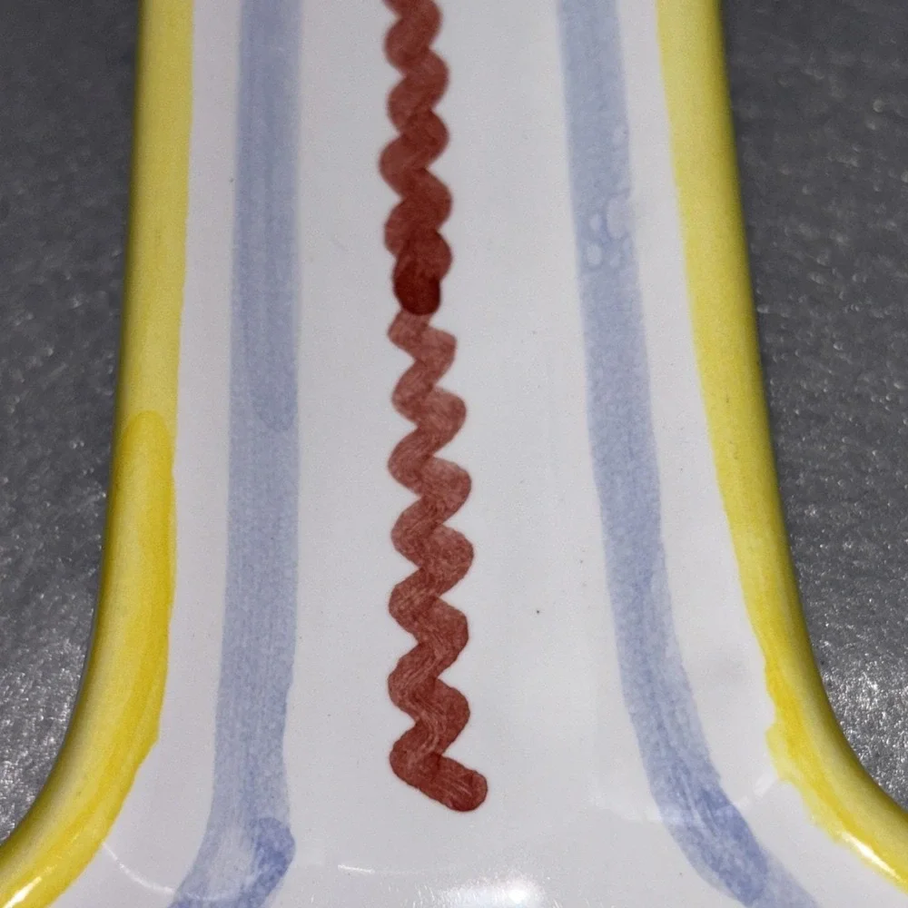 Deruta Arte D'Italia Imports Hand‎ Painted Spoon Rest Made in Italy EUC